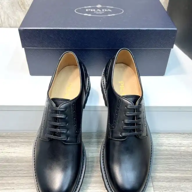 hype Prada Leather Shoes