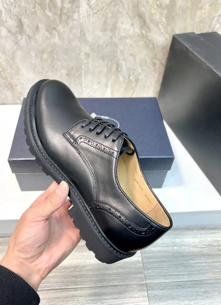 hype Prada Leather Shoes