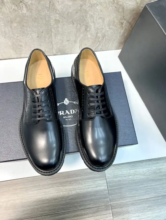 hype Prada Leather Shoes