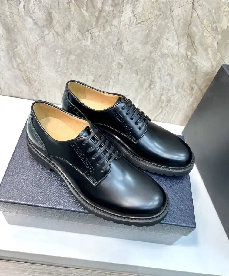 hype Prada Leather Shoes