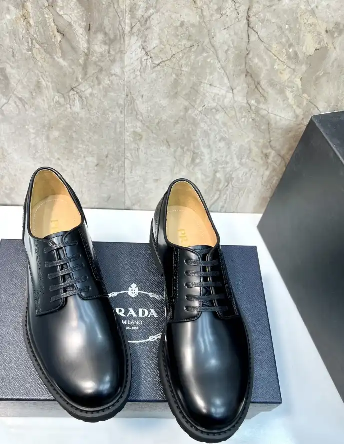 hype Prada Leather Shoes