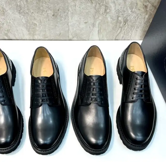 hype Prada Leather Shoes