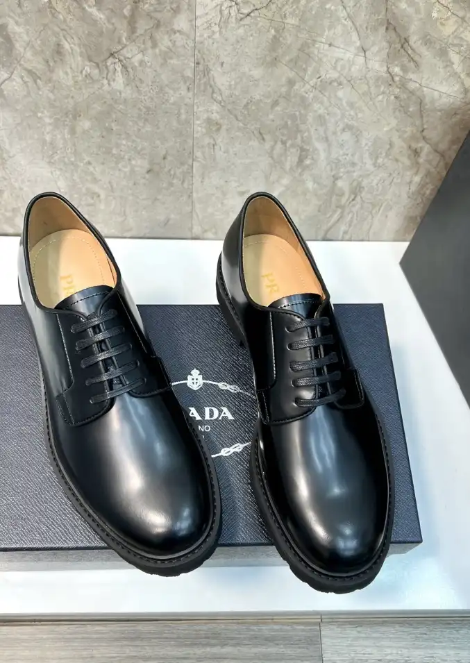 hype Prada Leather Shoes