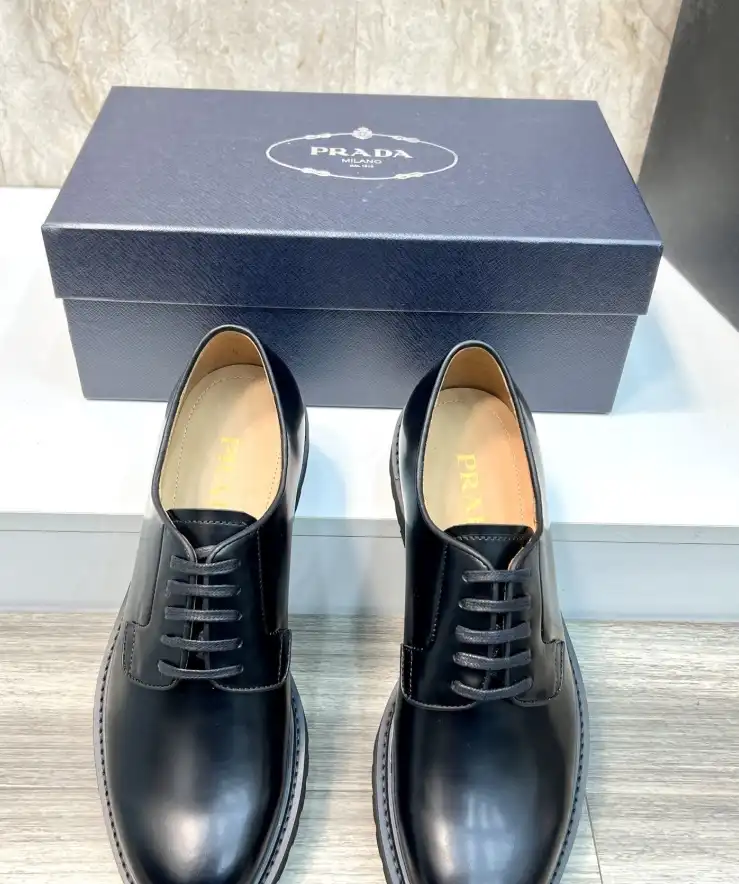 hype Prada Leather Shoes