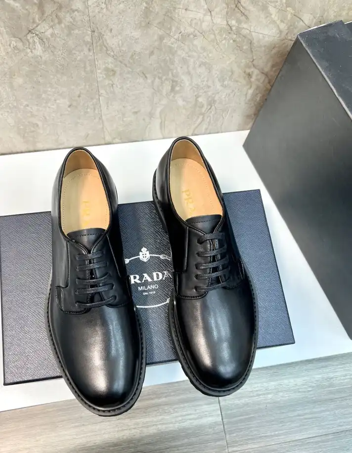 hype Prada Leather Shoes