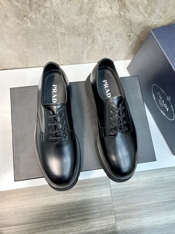 hype Prada Leather Shoes