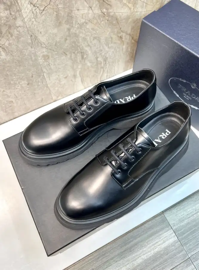 hype Prada Leather Shoes