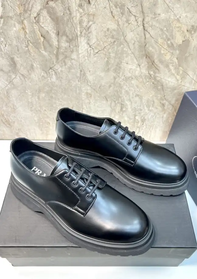 hype Prada Leather Shoes