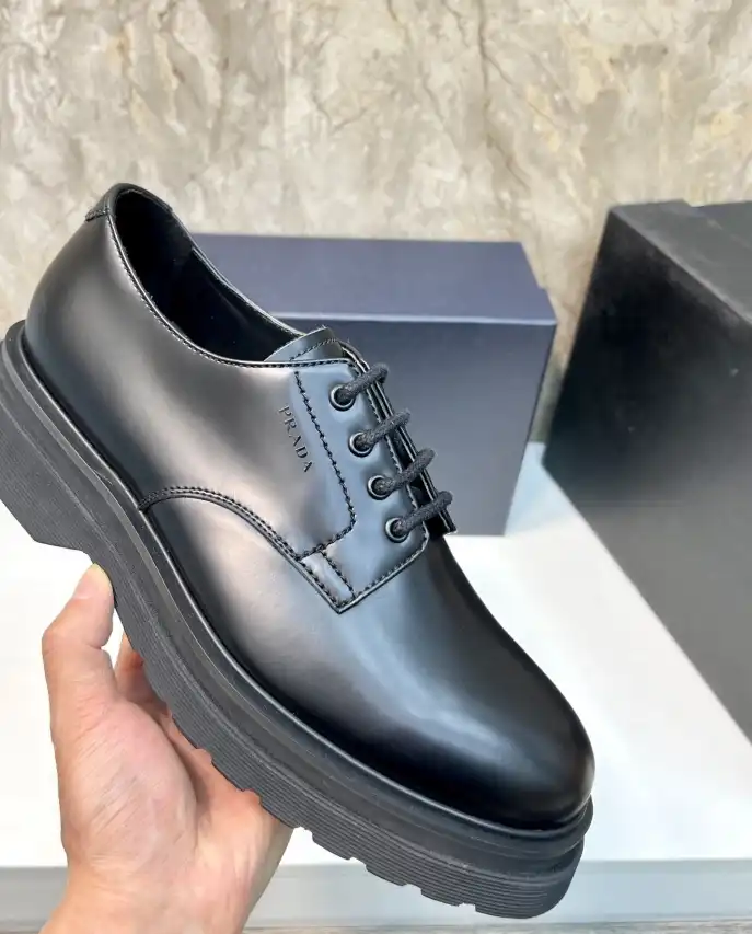 hype Prada Leather Shoes