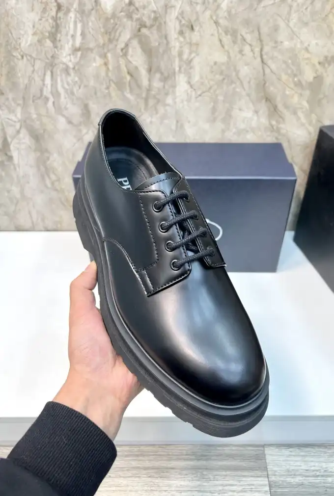 hype Prada Leather Shoes