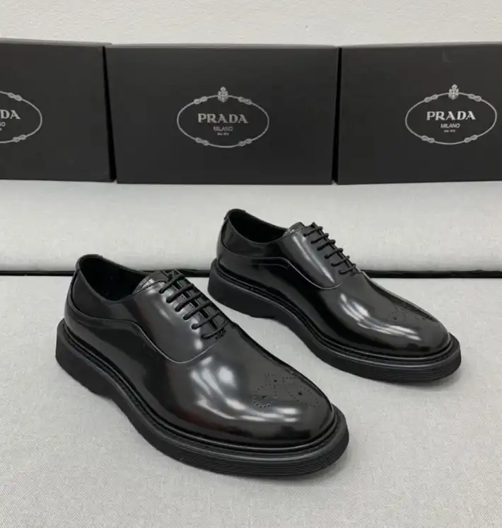 hype Prada Leather Shoes