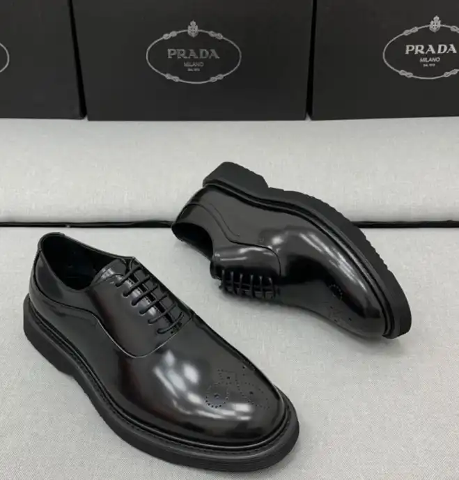 hype Prada Leather Shoes