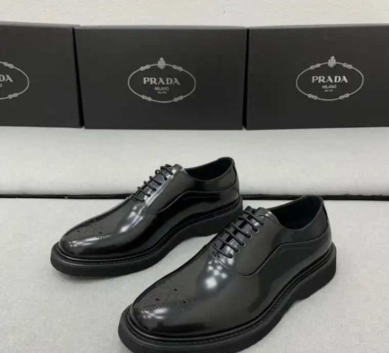 hype Prada Leather Shoes