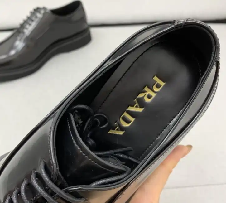 hype Prada Leather Shoes