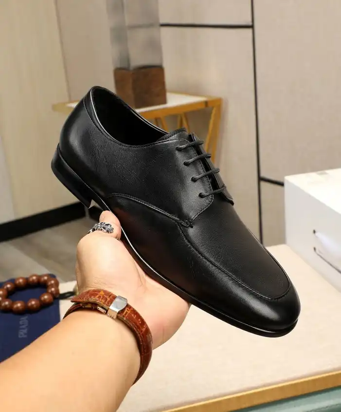 hype Prada Leather Shoes