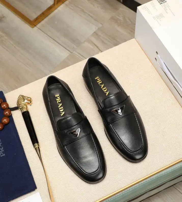 hype Prada Leather Shoes