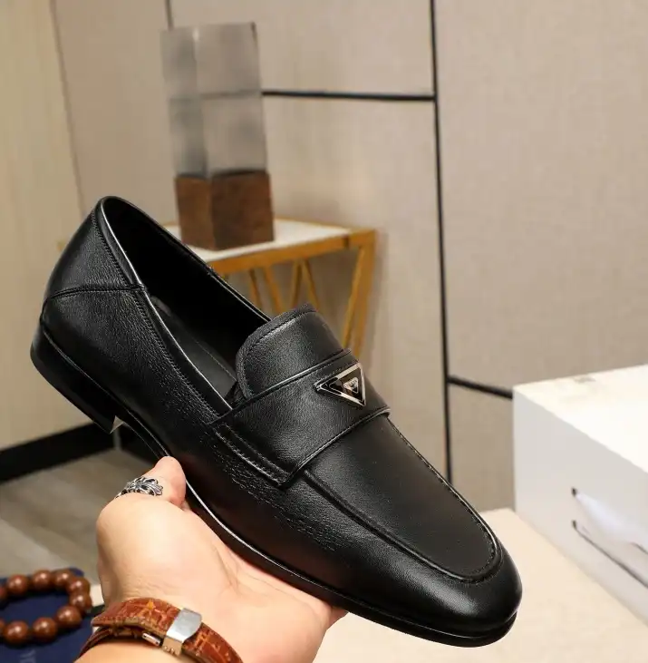 hype Prada Leather Shoes