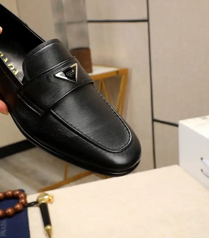 hype Prada Leather Shoes