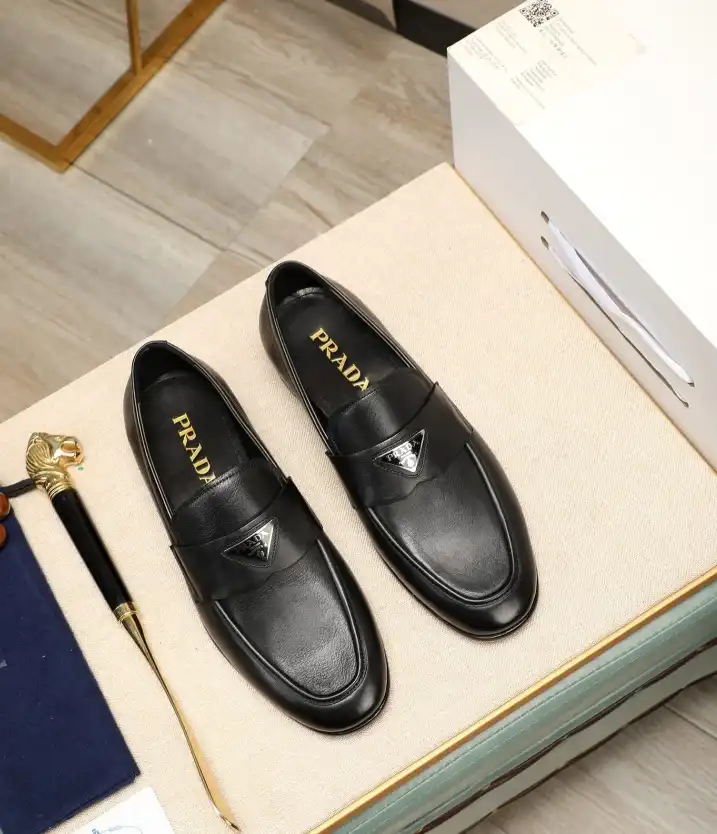 hype Prada Leather Shoes