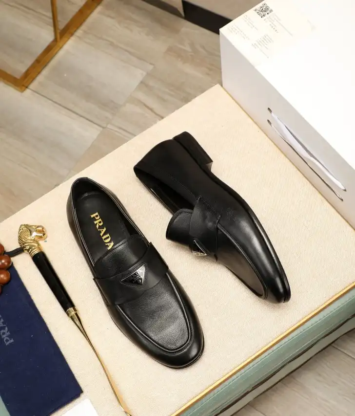 hype Prada Leather Shoes