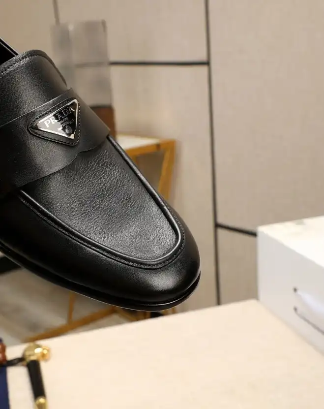 hype Prada Leather Shoes