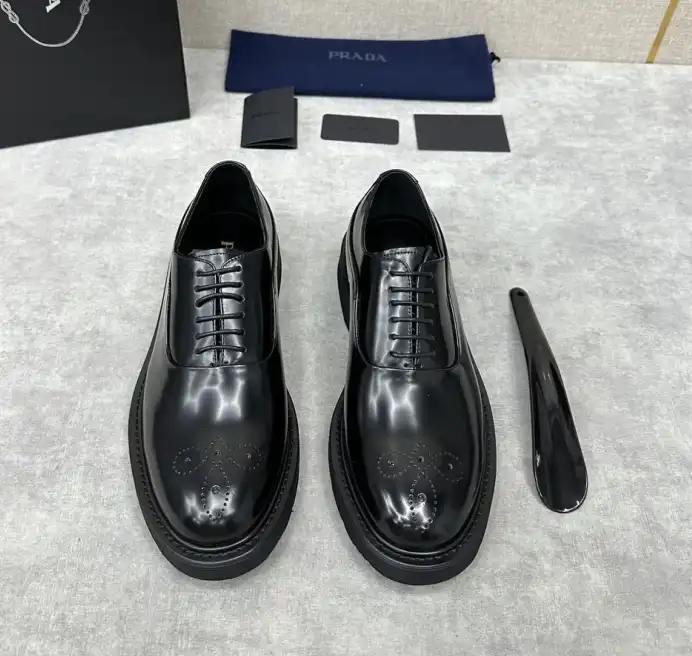 hype Prada Leather Shoes