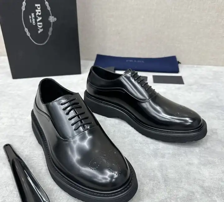 hype Prada Leather Shoes