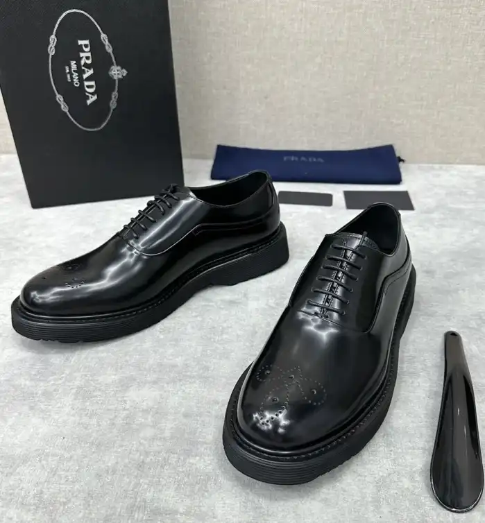 hype Prada Leather Shoes