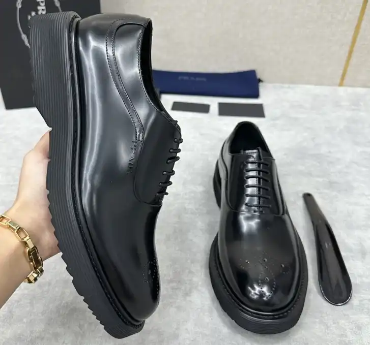 hype Prada Leather Shoes