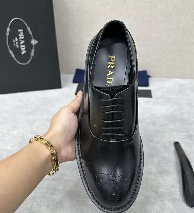 hype Prada Leather Shoes