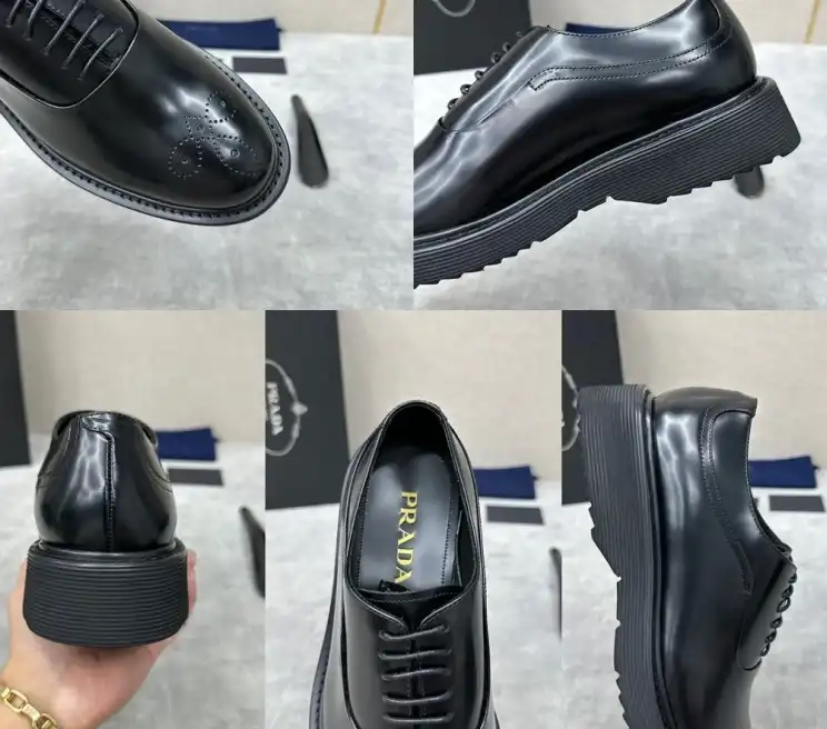 hype Prada Leather Shoes