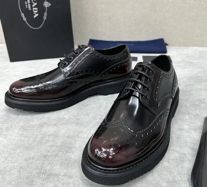 hype Prada Leather Shoes