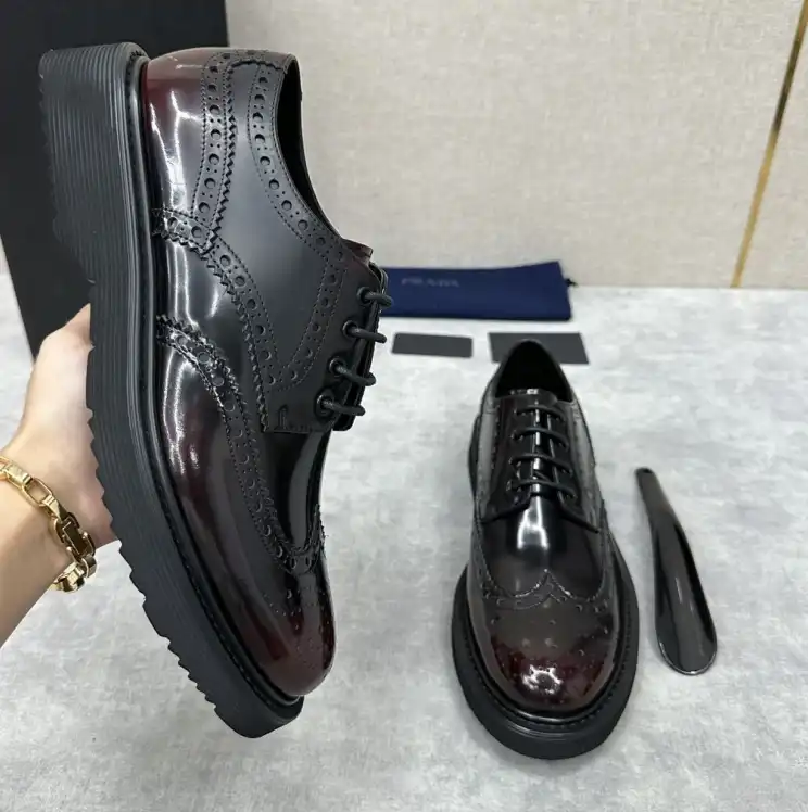 hype Prada Leather Shoes