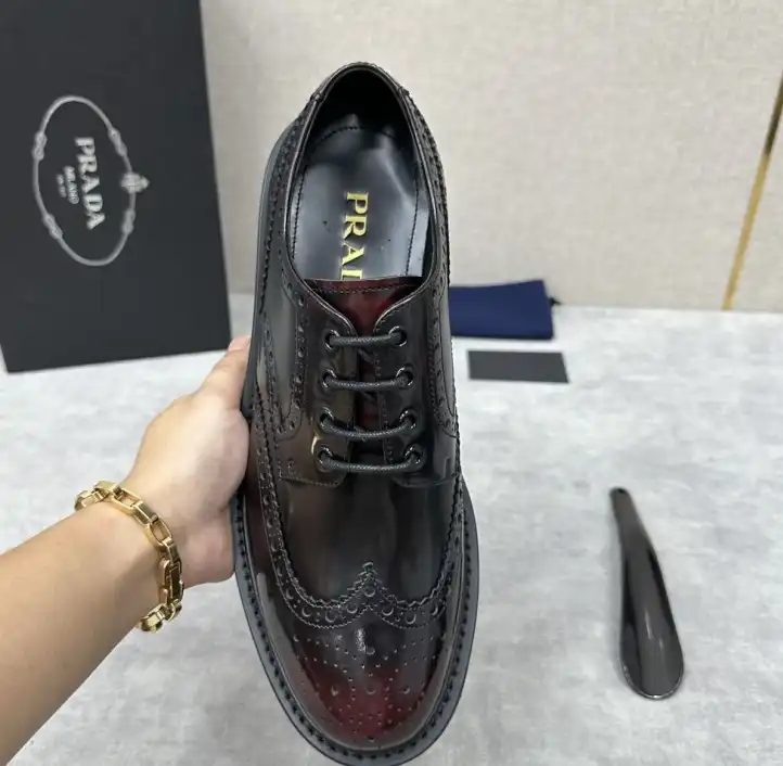 hype Prada Leather Shoes