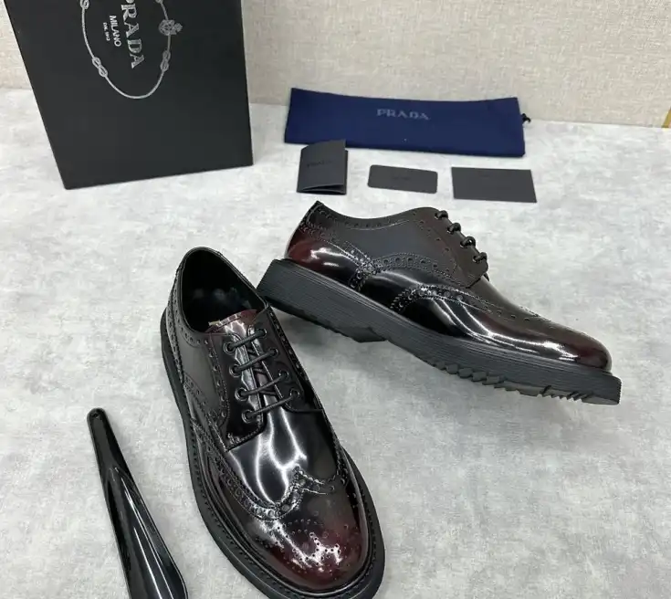 hype Prada Leather Shoes