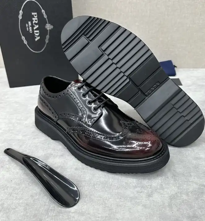 hype Prada Leather Shoes