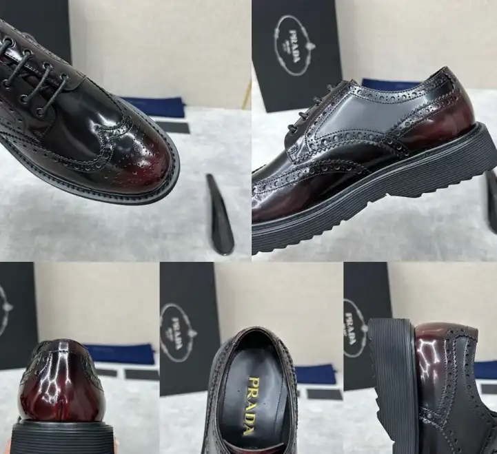 hype Prada Leather Shoes