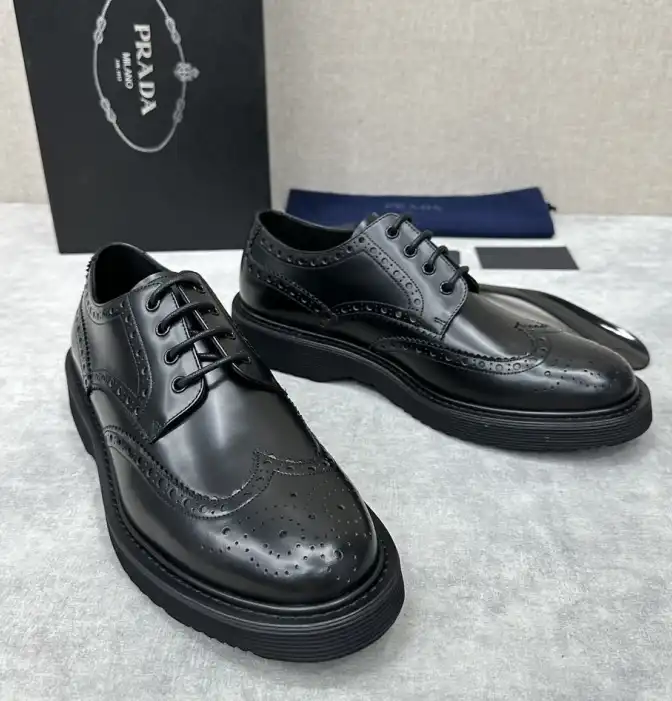 hype Prada Leather Shoes