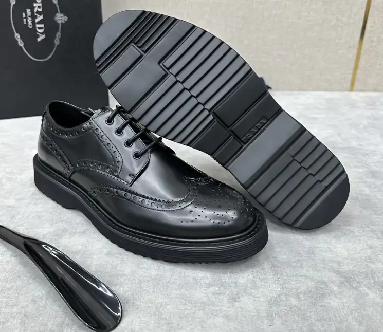 hype Prada Leather Shoes