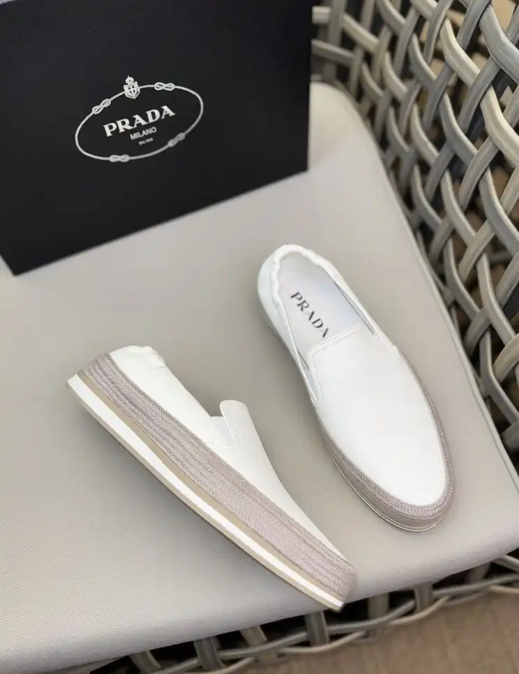 hype Prada Leather Shoes