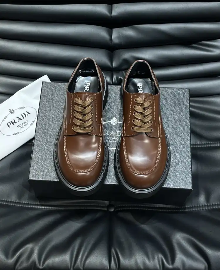 hype Prada Leather Shoes