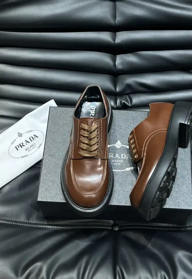 hype Prada Leather Shoes