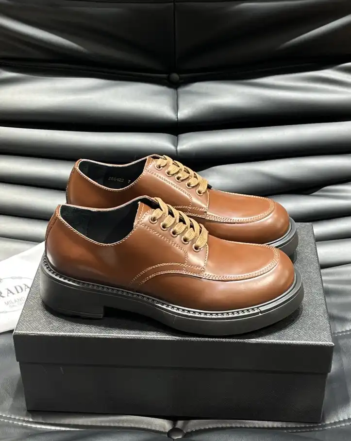 hype Prada Leather Shoes