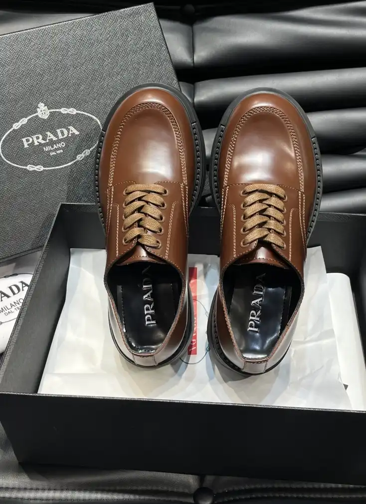 hype Prada Leather Shoes