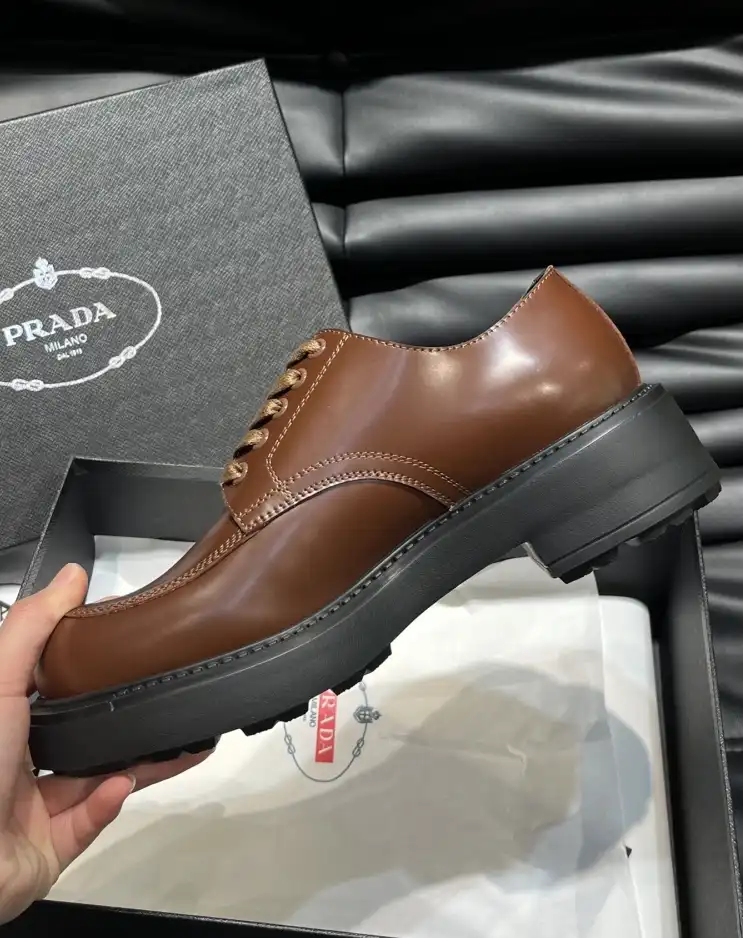 hype Prada Leather Shoes