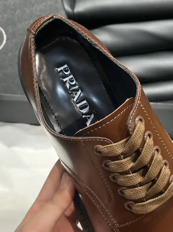 hype Prada Leather Shoes