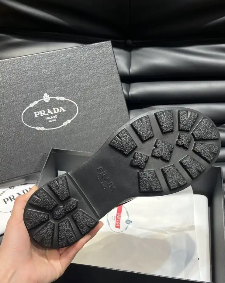 hype Prada Leather Shoes