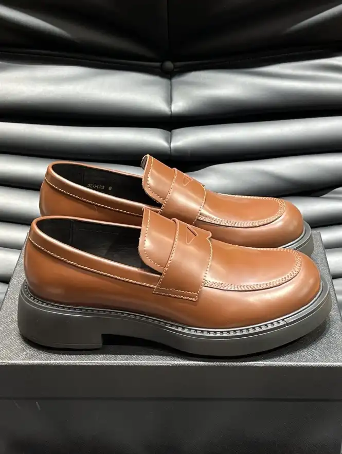 hype Prada Leather Shoes