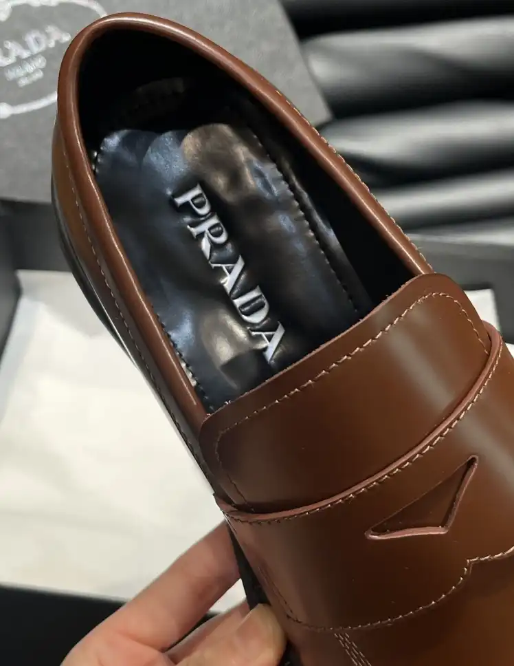 hype Prada Leather Shoes