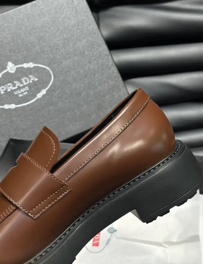 hype Prada Leather Shoes